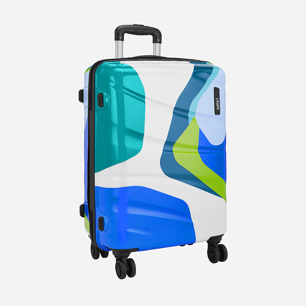 Safari Chroma Plus Set of 3 Printed Trolley Bags with Dual Wheels