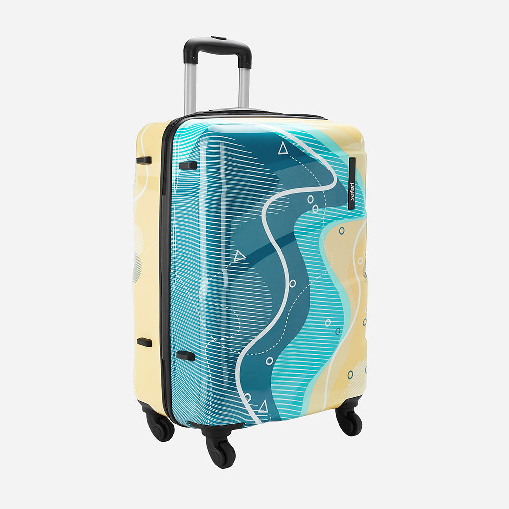 Safari Coastline Set of 3 Printed Trolley Bags with 360° Wheels