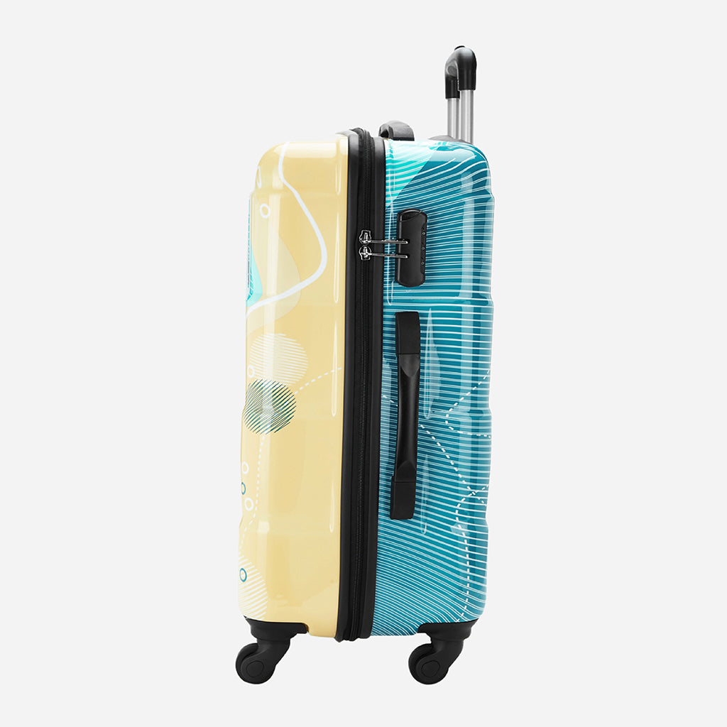 Safari Coastline Set of 3 Printed Trolley Bags with 360° Wheels