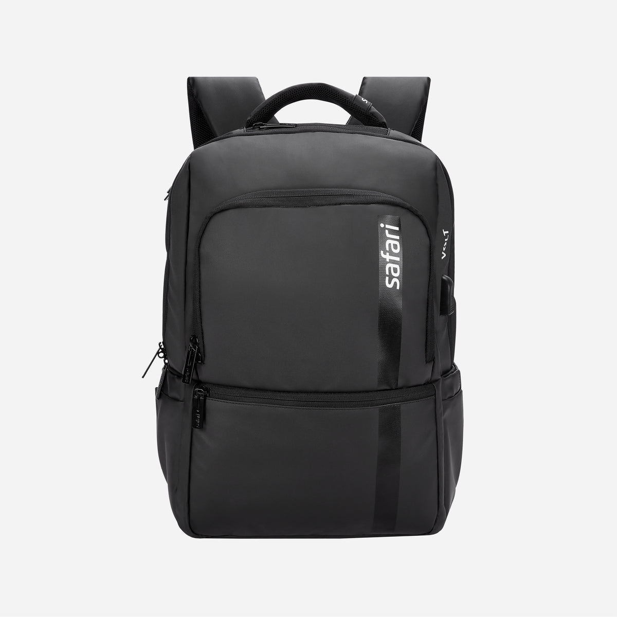 Safari Cosmo 16L Black Laptop Backpack With a USB Charging Port