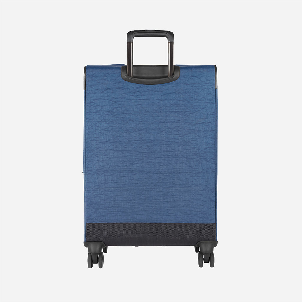 Safari Duvet Anti Theft Blue Trolley Bag with Dual Wheels & TSA lock