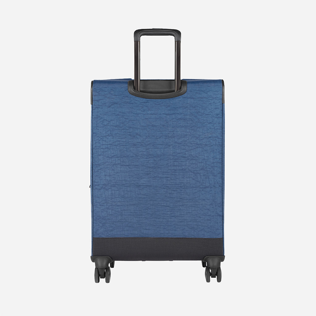 Safari Duvet Anti Theft Blue Trolley Bag with Dual Wheels & TSA lock