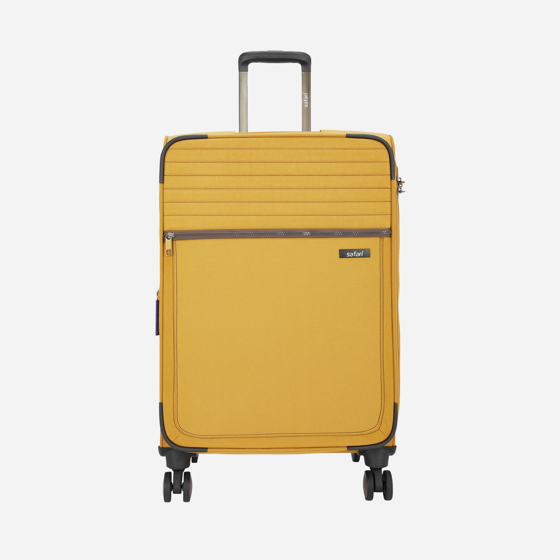 Safari Duvet Yellow Trolley Bag with Dual Wheels & TSA lock