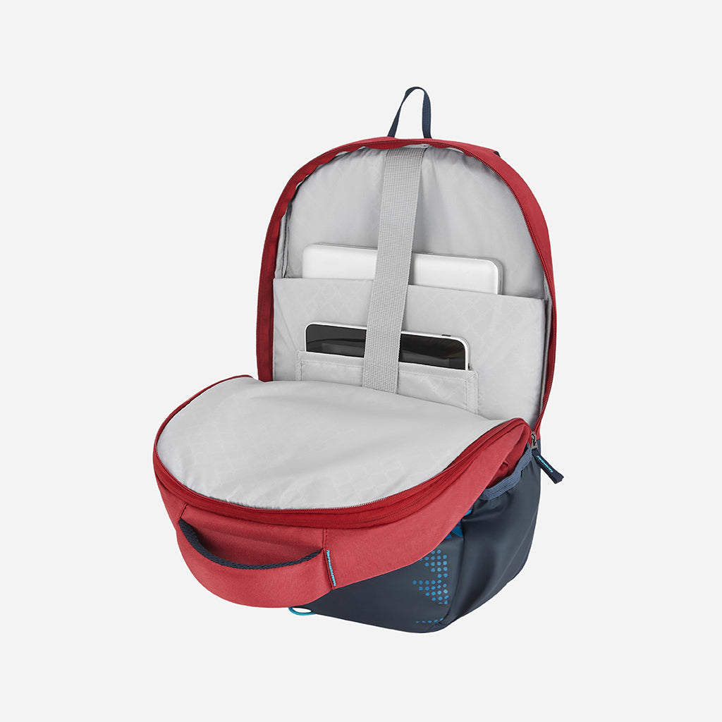 Safari Expand 9 43L Red School Backpack with Easy Access Pockets