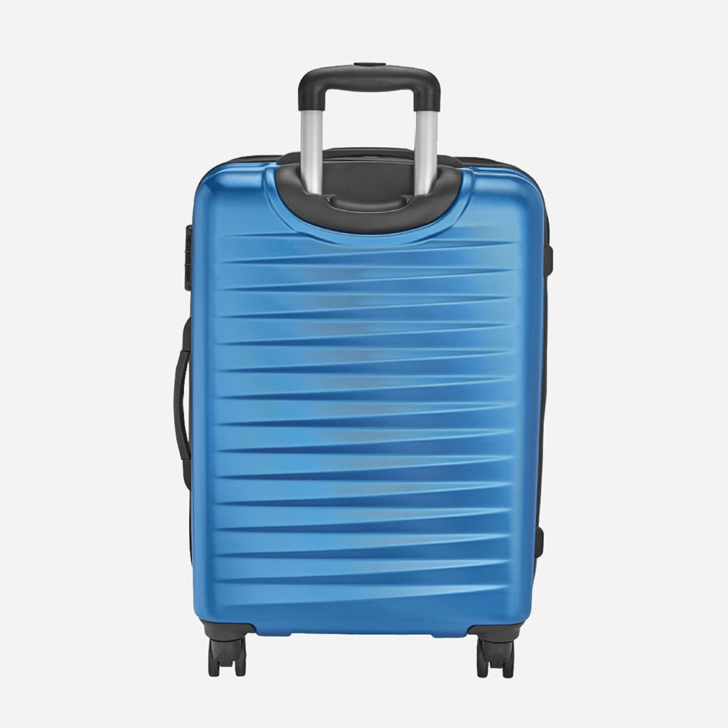Safari Fiesta Electric Blue Trolley Bag with Dual Wheels