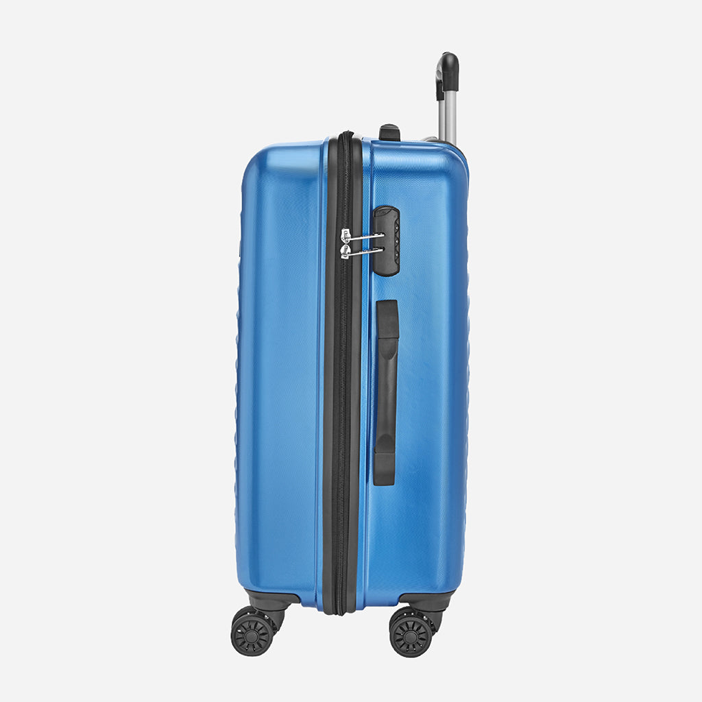 Safari Fiesta Electric Blue Trolley Bag with Dual Wheels