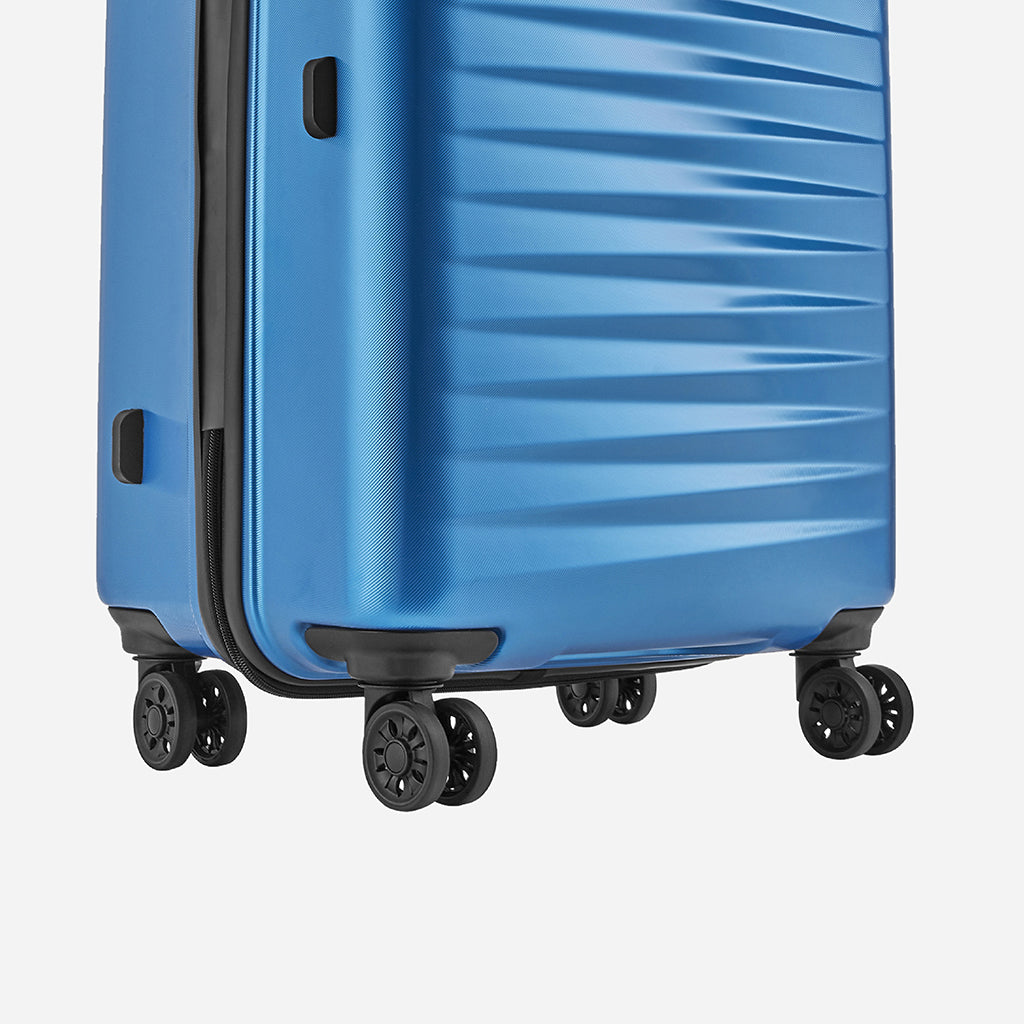 Safari Fiesta Electric Blue Trolley Bag with Dual Wheels
