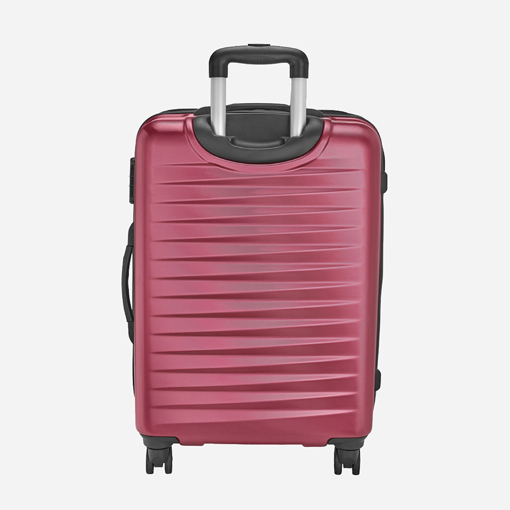 Safari Fiesta Wine Red Trolley Bag with Dual Wheels