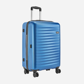 Safari Fiesta Electric Blue Trolley Bag with Dual Wheels