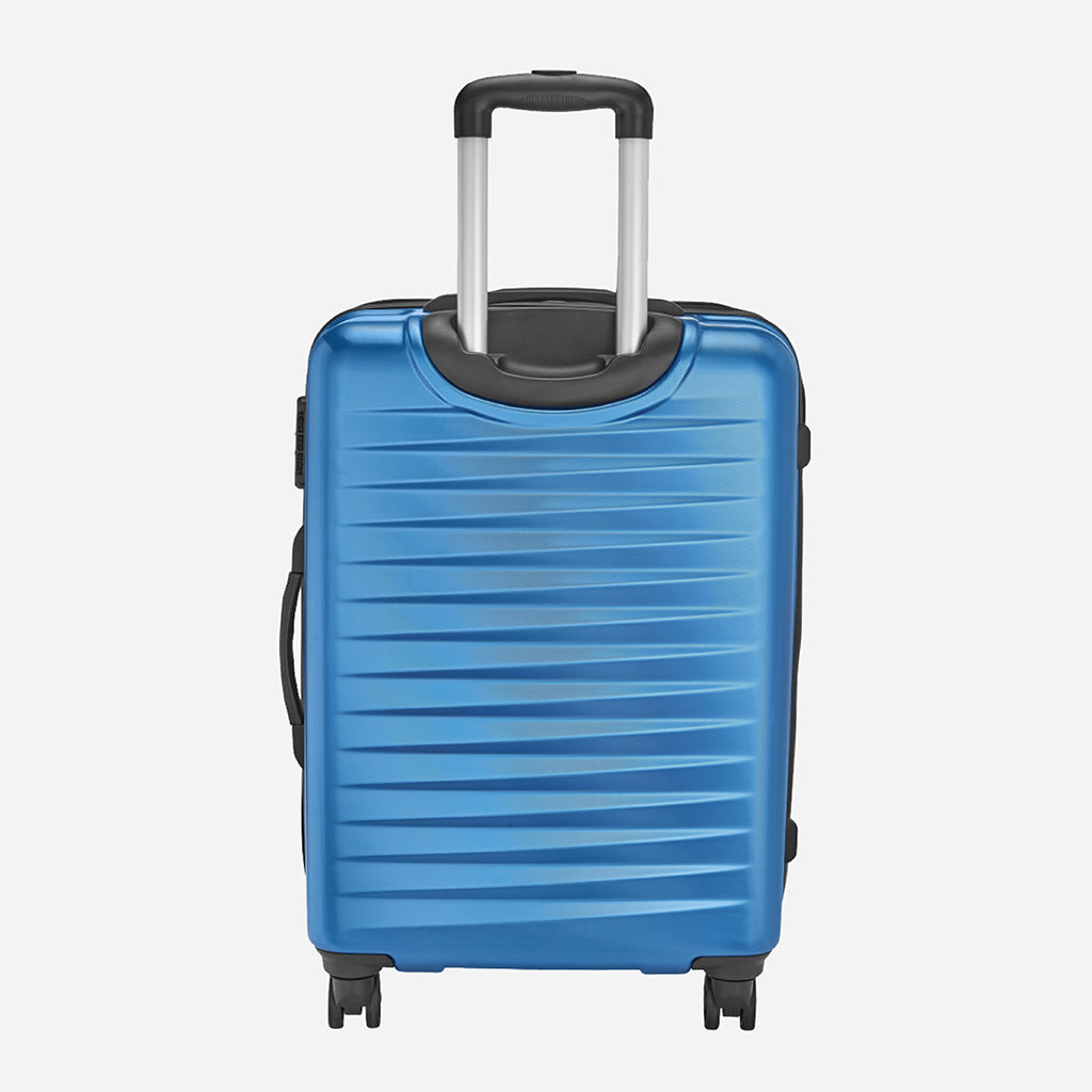 Safari Fiesta Electric Blue Trolley Bag with Dual Wheels