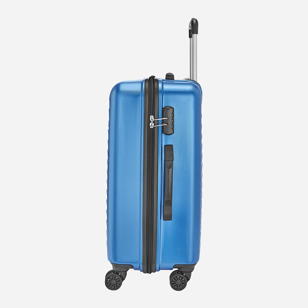 Safari Fiesta Electric Blue Trolley Bag with Dual Wheels