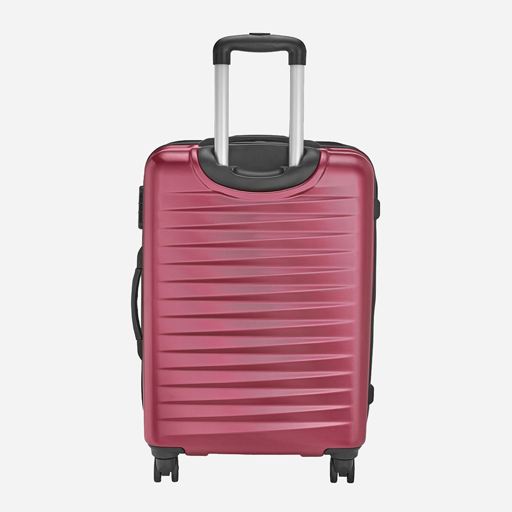 Safari Fiesta Wine Red Trolley Bag with Dual Wheels