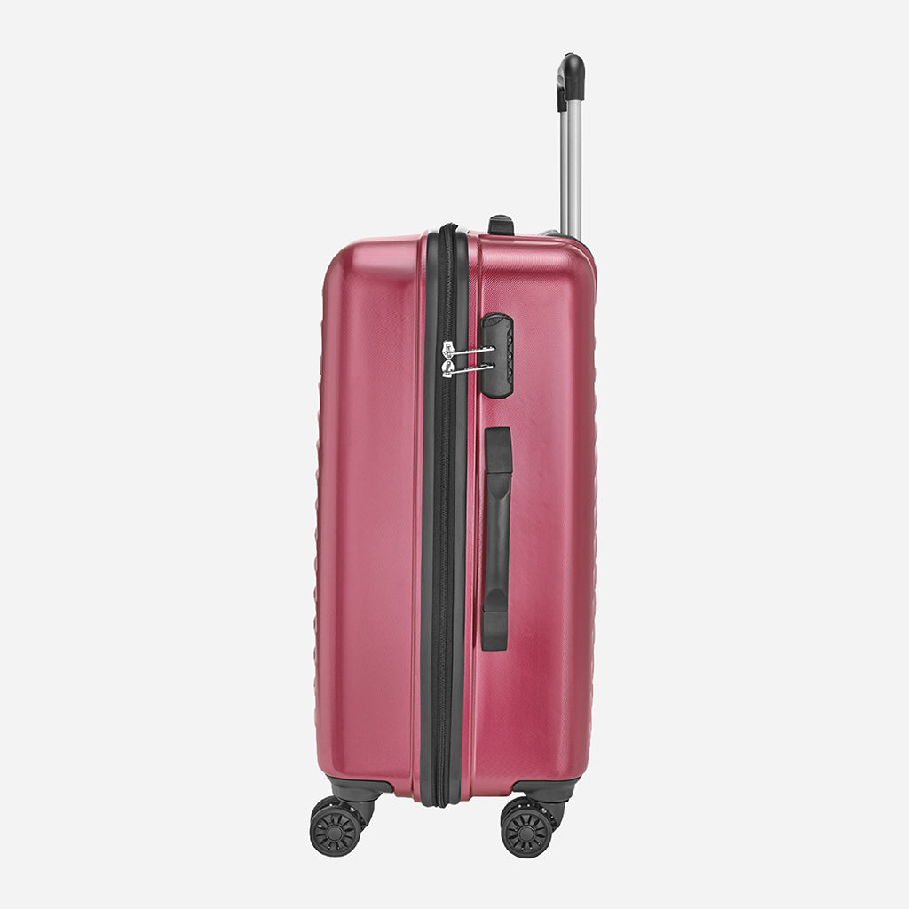 Safari Fiesta Wine Red Trolley Bag with Dual Wheels