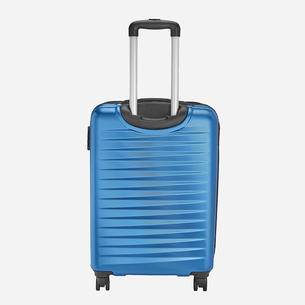 Safari Fiesta Electric Blue Trolley Bag with Dual Wheels