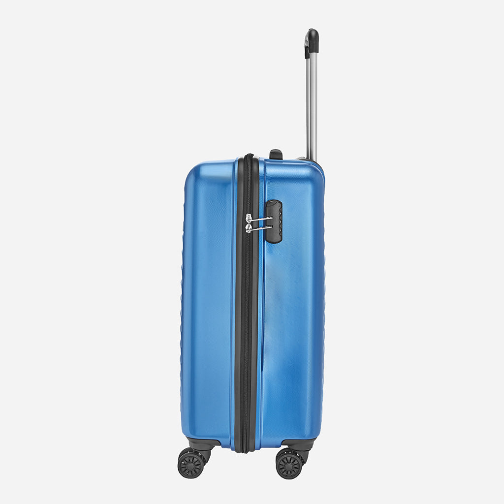 Safari Fiesta Electric Blue Trolley Bag with Dual Wheels