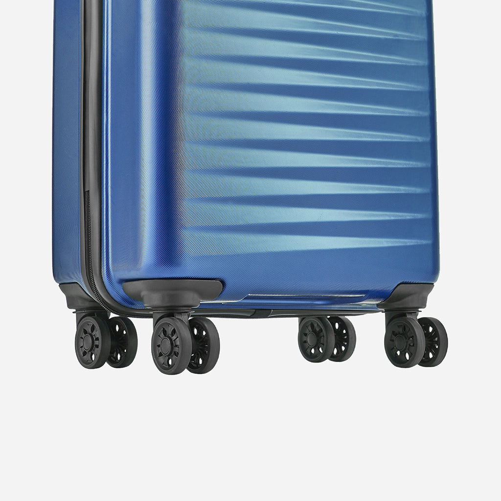 Safari Fiesta Electric Blue Trolley Bag with Dual Wheels