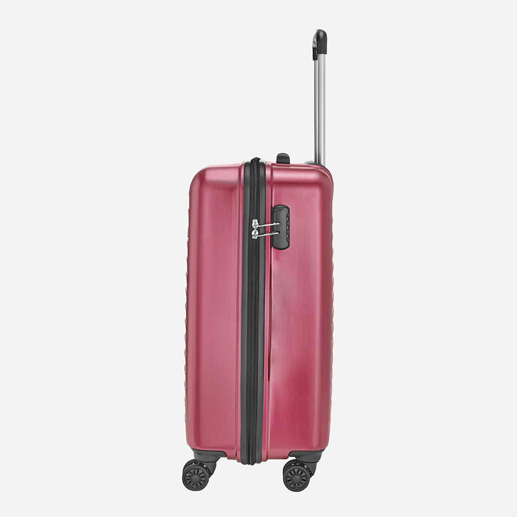 Safari Fiesta Wine Red Trolley Bag with Dual Wheels