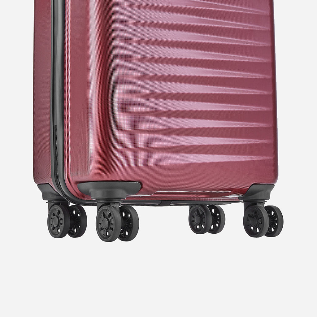 Safari Fiesta Wine Red Trolley Bag with Dual Wheels