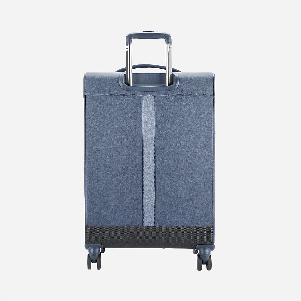 Safari Harmony Blue Trolley Bag with Anti Theft Zipper