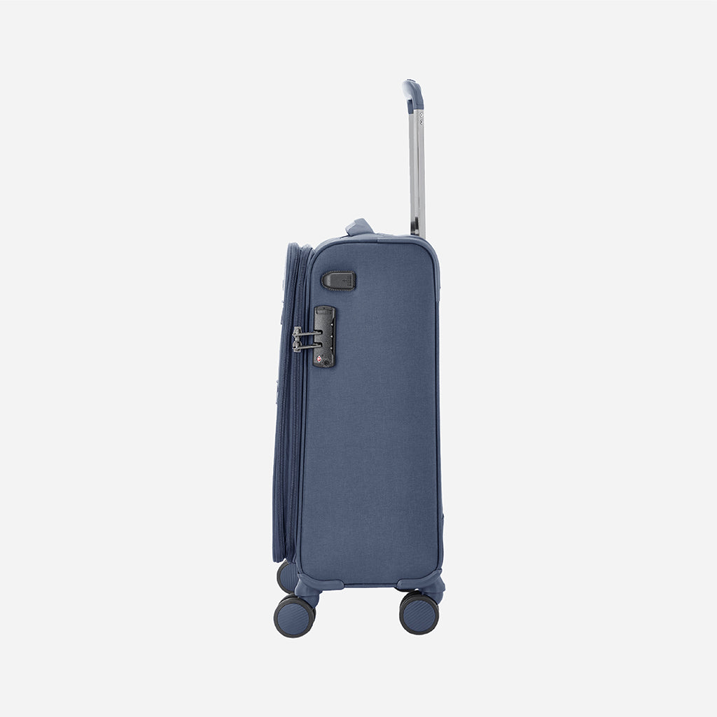 Safari Harmony Blue Trolley Bag with Anti Theft Zipper