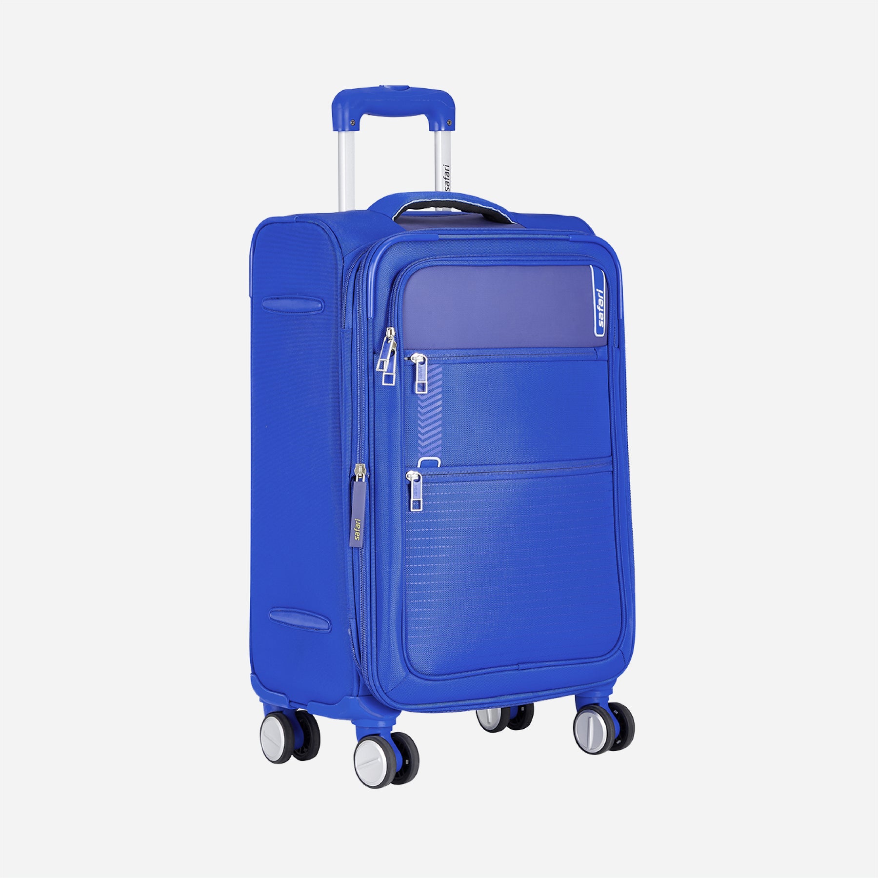 Safari Jetsetter Blue Trolley Bag with Dual Wheels & TSA Lock