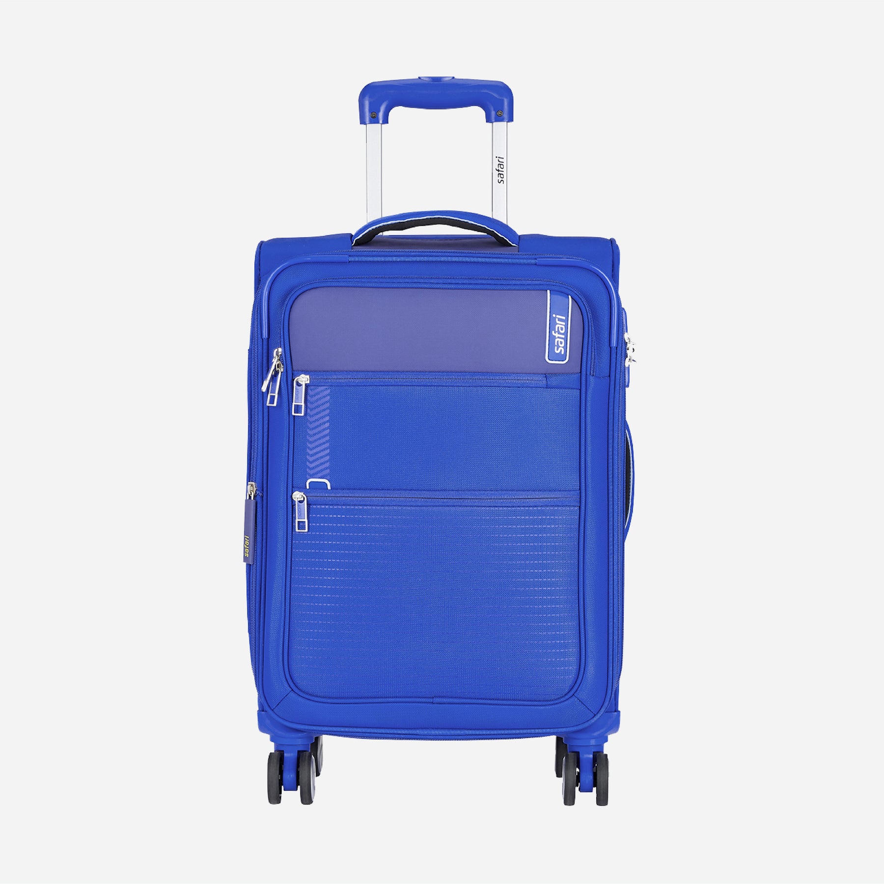 Safari Jetsetter Blue Trolley Bag with Dual Wheels & TSA Lock