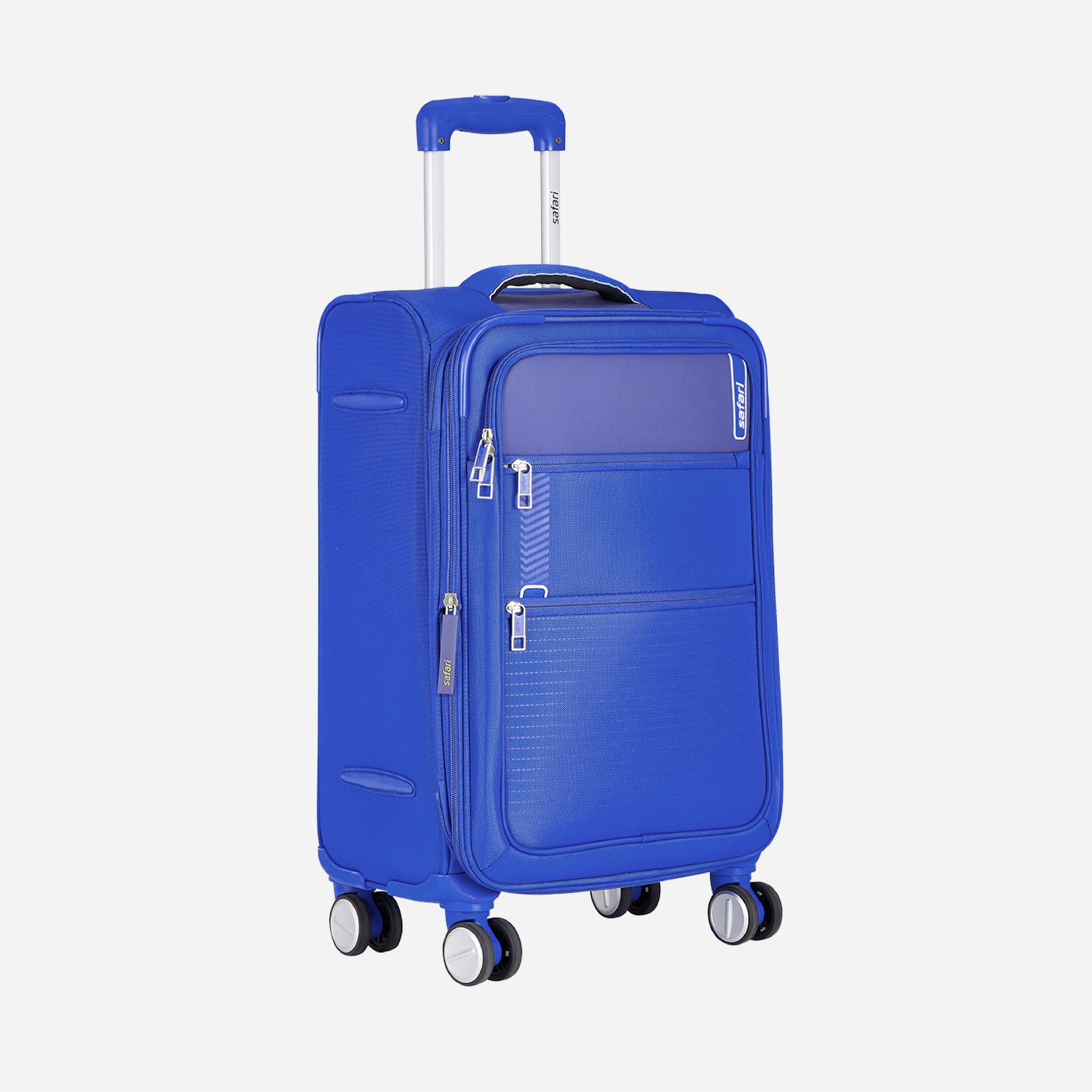 Safari Jetsetter Blue Trolley Bag with Dual Wheels & TSA Lock