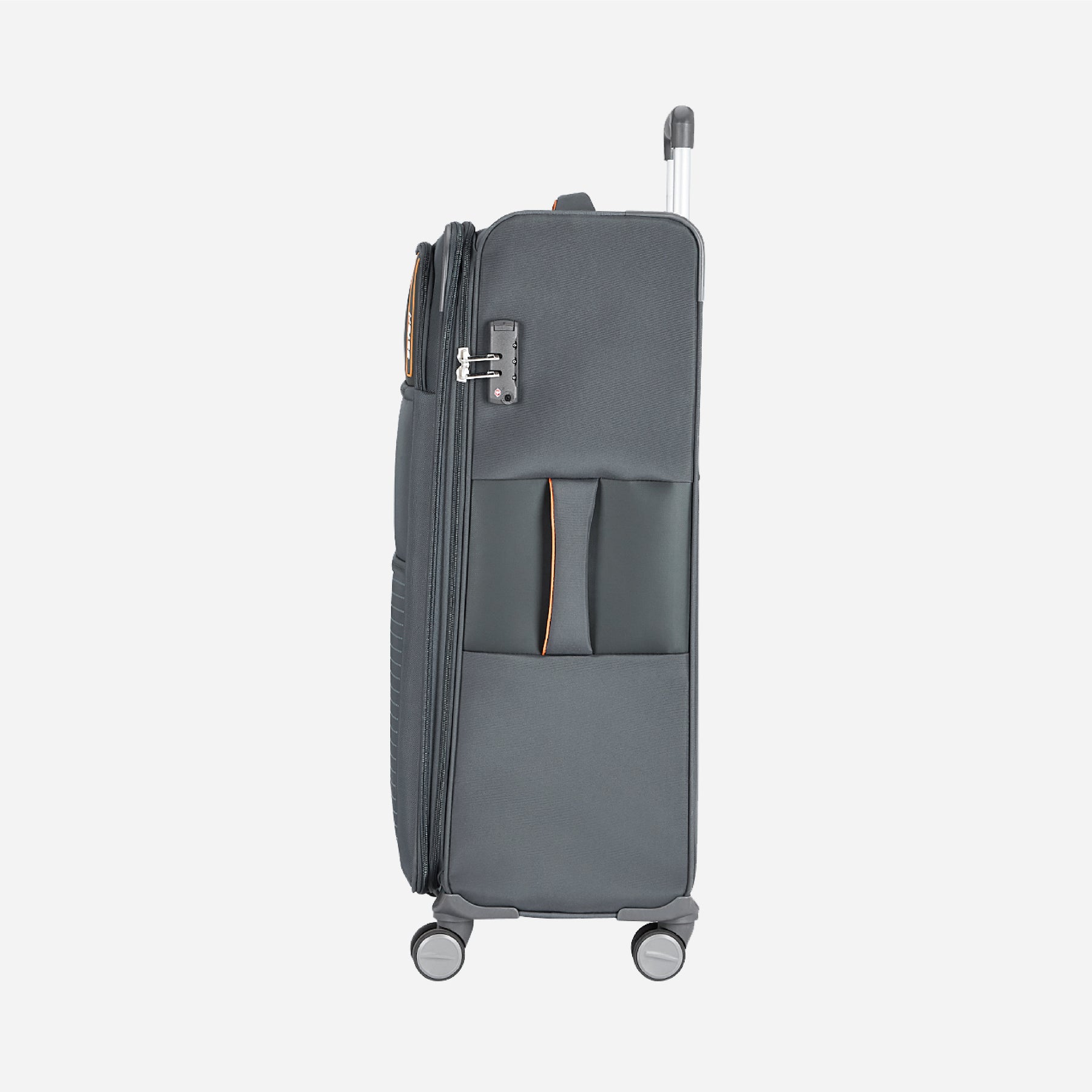 Safari Jetsetter Grey Trolley Bag with Anti Theft Zipper,TSA lock and Dual Wheels