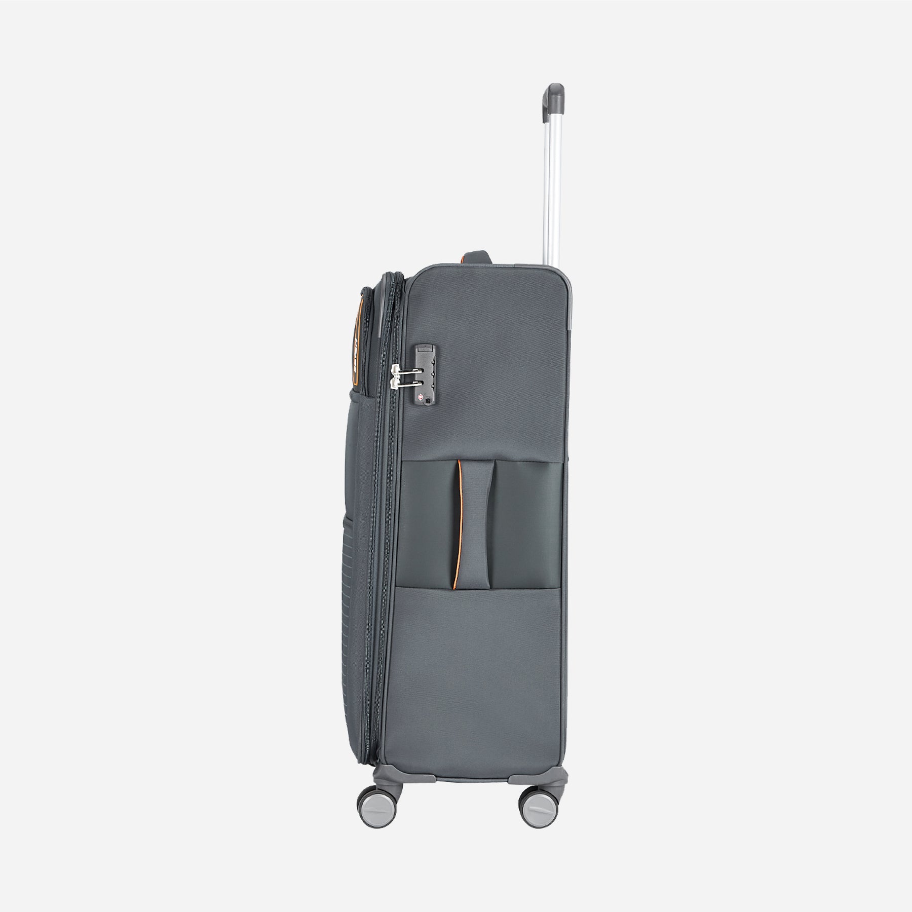 Safari Jetsetter Grey Trolley Bag with Anti Theft Zipper,TSA lock and Dual Wheels