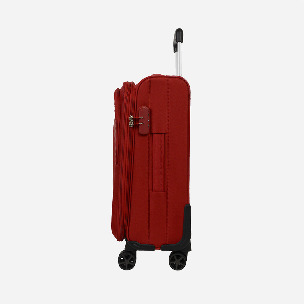Safari Penta Red Trolley Bag with Dual Wheels