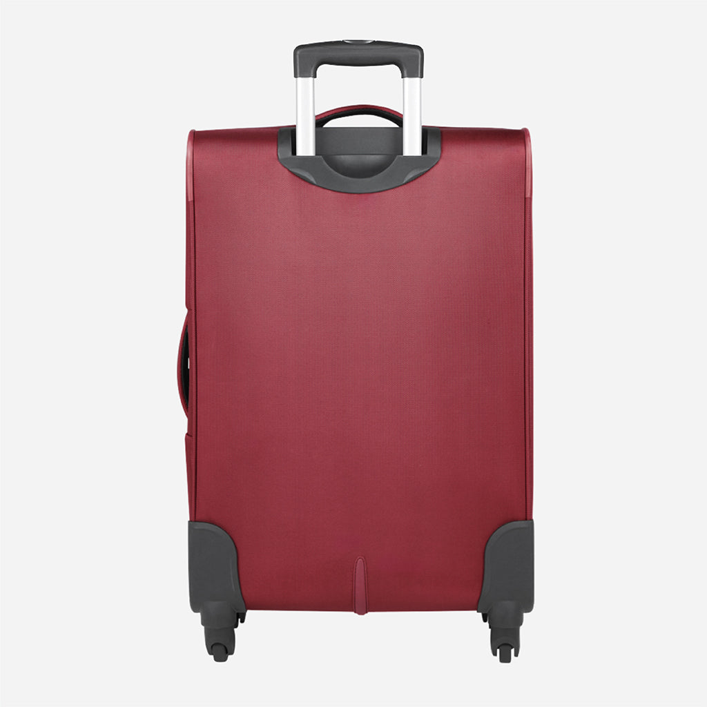 Safari Slant Red Trolley Bag with TSA Lock & Organized Interior