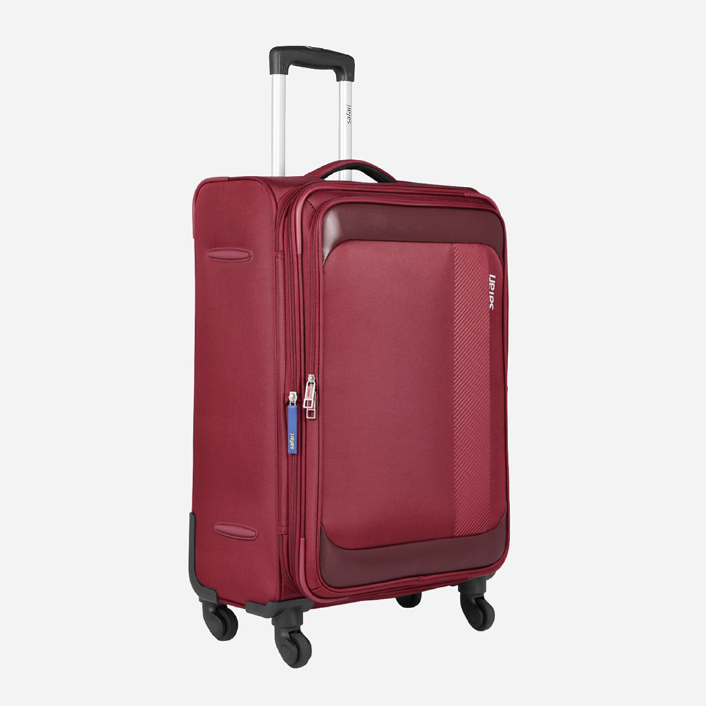 Safari Slant Red Trolley Bag with TSA Lock & Organized Interior