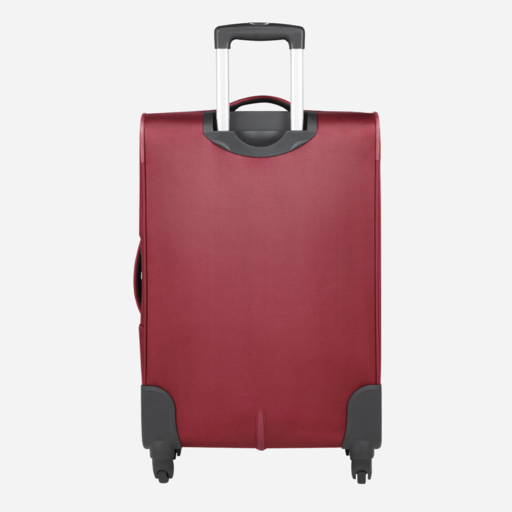 Safari Slant Red Trolley Bag with TSA Lock & Organized Interior