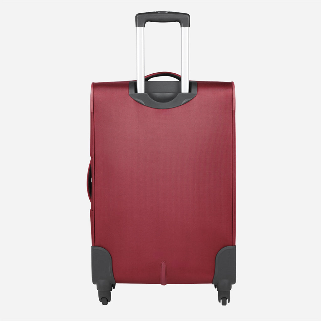 Safari Slant Red Trolley Bag with TSA Lock & Organized Interior