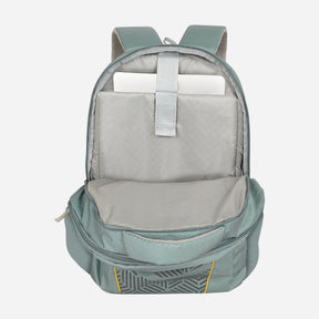 Safari Tribal 30L Grey Laptop Backpack with Laptop Sleeve and Raincover