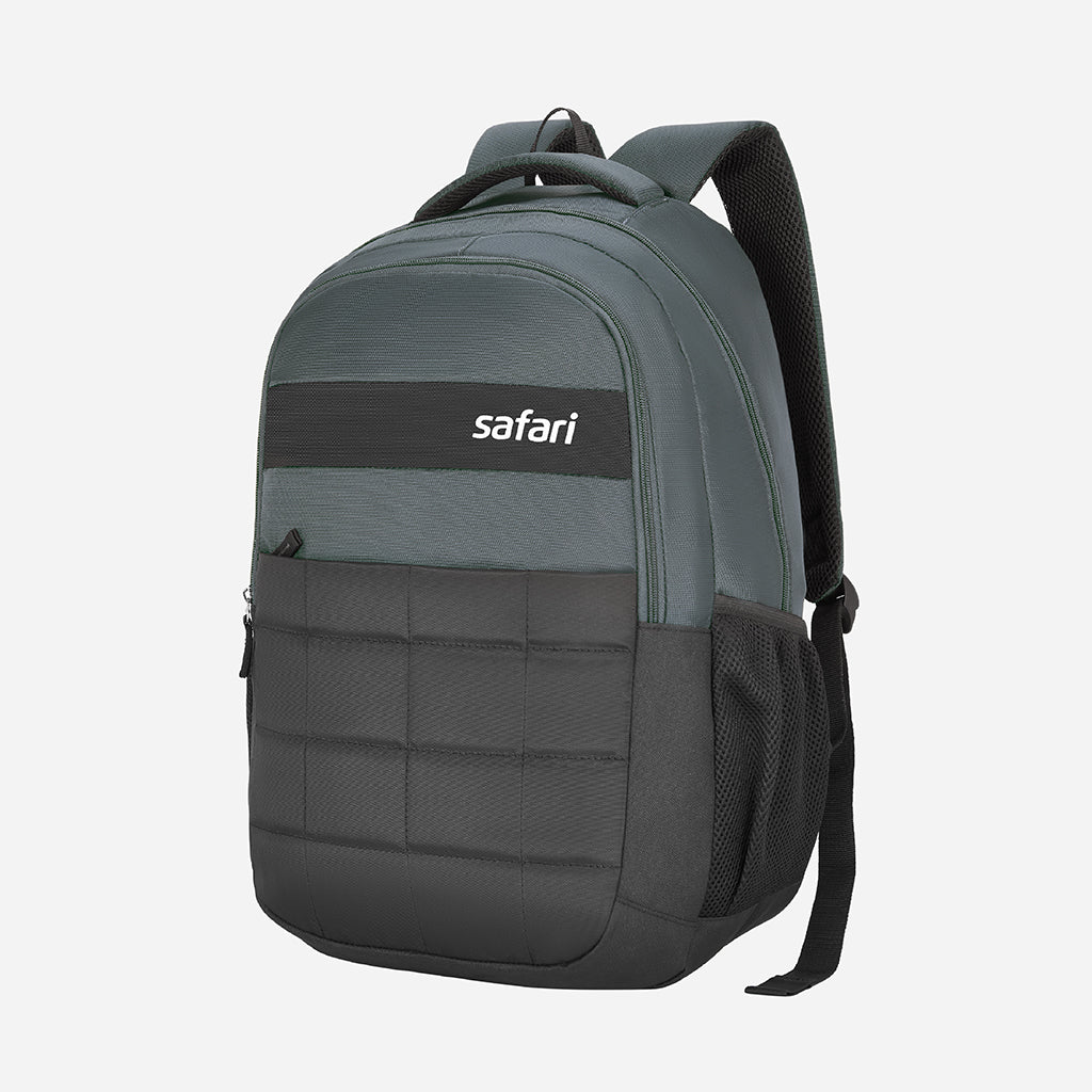 Safari Zoro 34L Grey Laptop Backpack with Easy Access Pockets