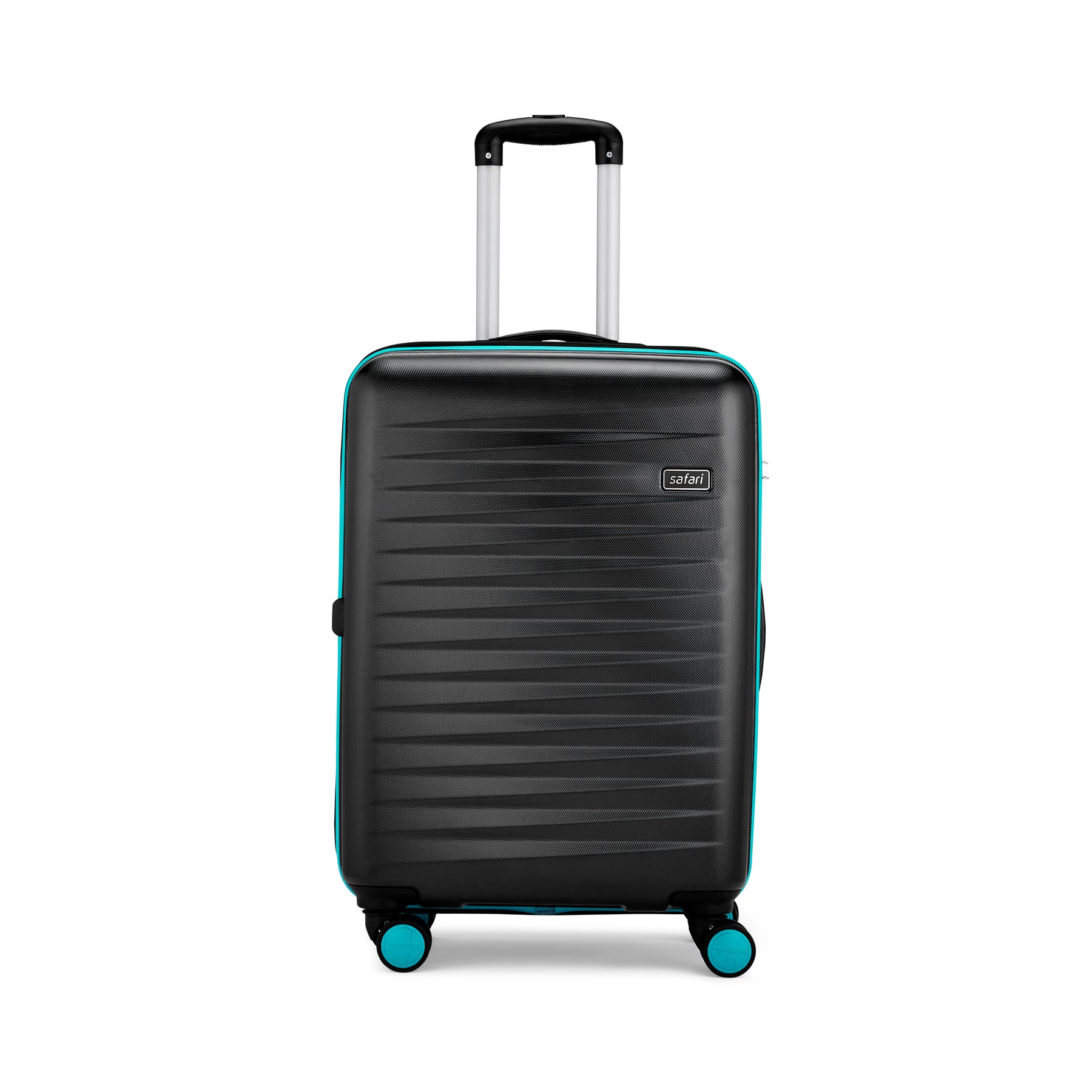Safari Salute Thyme Green and Black Trolley Bag with TSA lock and Dual Wheels