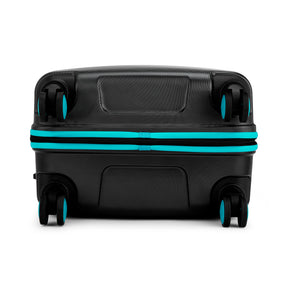 Safari Salute Thyme Green and Black Trolley Bag with TSA lock and Dual Wheels