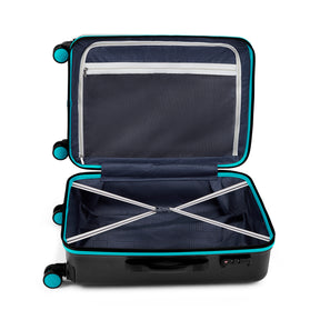 Safari Salute Thyme Green and Black Trolley Bag with TSA lock and Dual Wheels