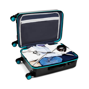 Safari Salute Thyme Green and Black Trolley Bag with TSA lock and Dual Wheels