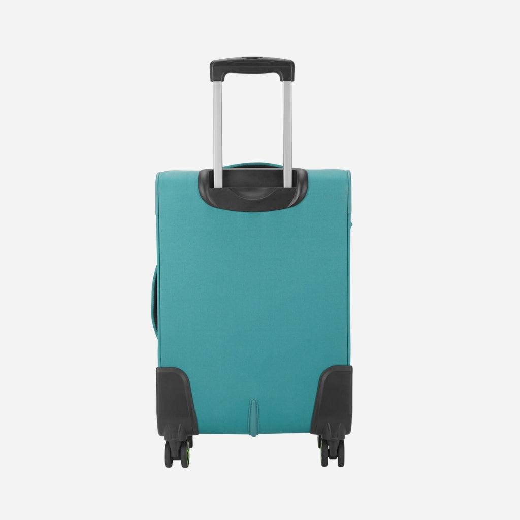 Safari Flexa Teal Trolley Bag with Dual Wheels