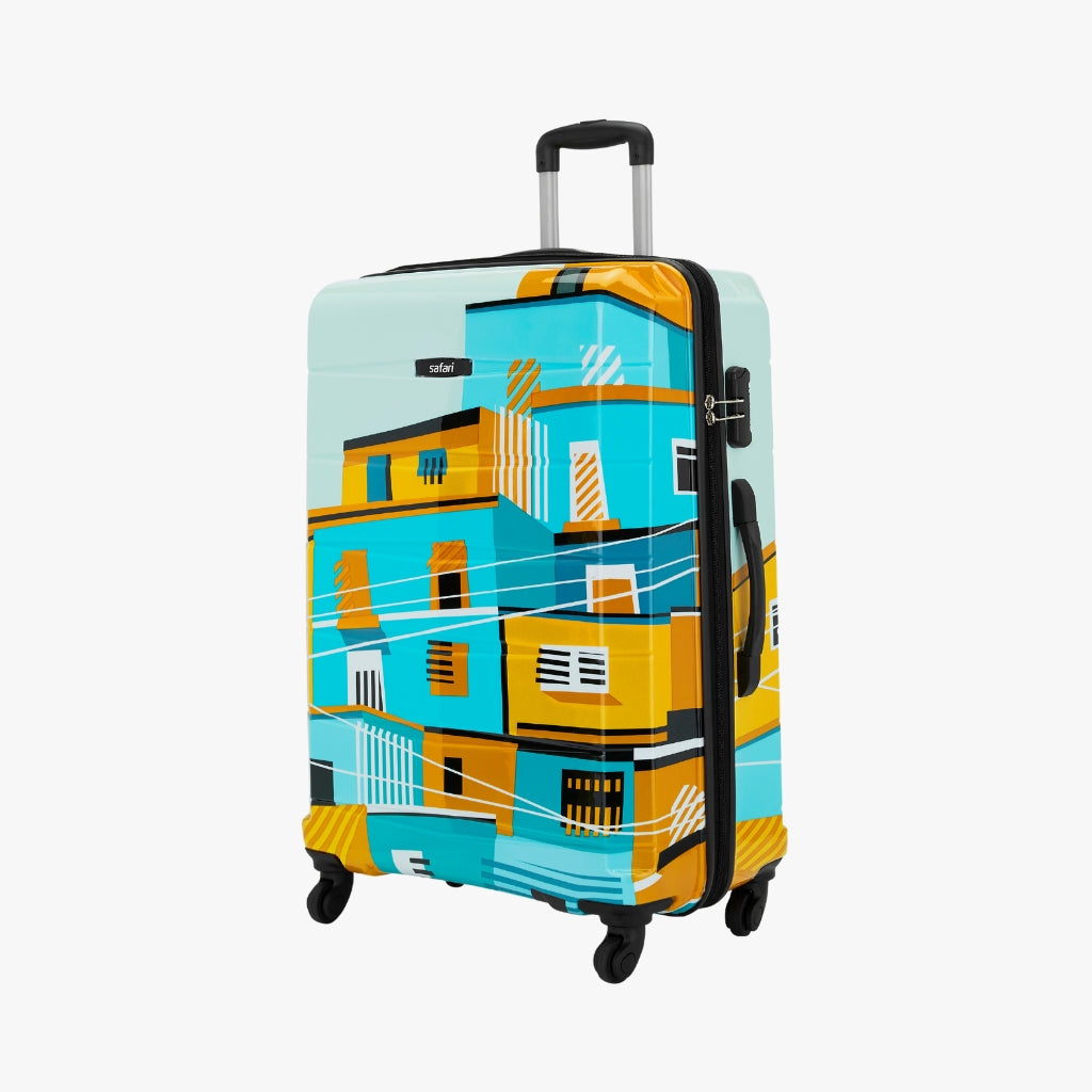 Safari Oasis Set of 3 Printed Trolley Bags with 360° Wheels