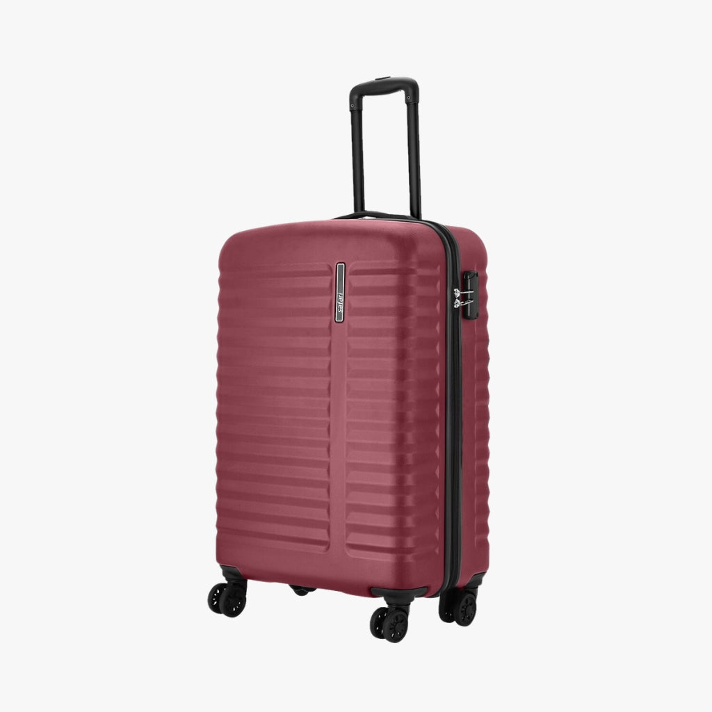 Safari Altius 4W Wine Red Trolley Bag with Dual Wheels