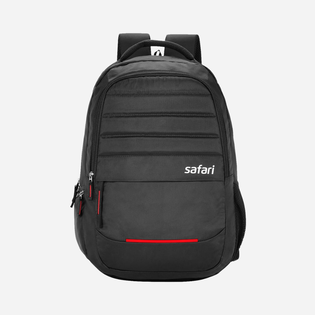 Safari Chase 108 Superior 27.4L Black Superior Laptop Backpack with Easy Access Pockets