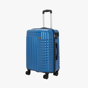 Apex Hard Luggage with Dual Wheels and USB Port - Electric Blue