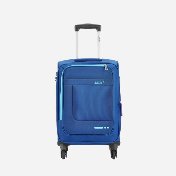 Zenon 4W Blue Trolley Bag with 360° Wheels