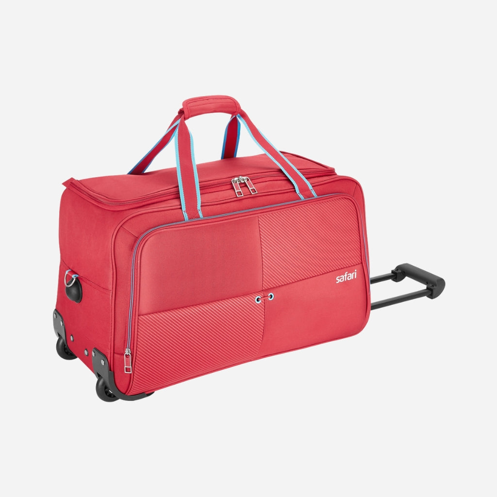 Red Safari Trac Superior 66 Rolling Duffle With Wheels