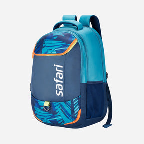 Safari Mega 12 43L Blue School Backpack with with Easy Access Pockets