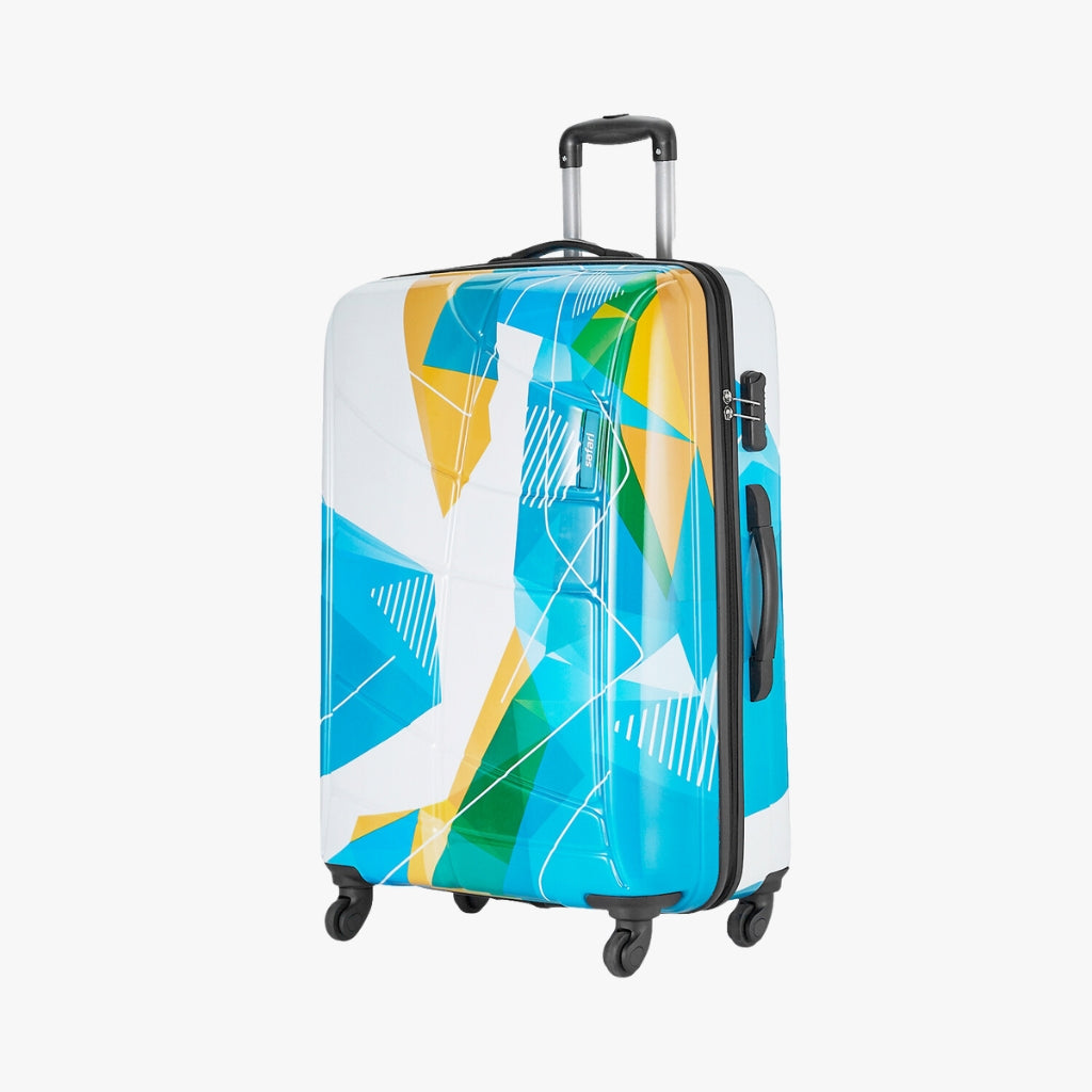 Safari Luma Set of 3 Printed Trolley Bags with 360° Wheels