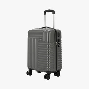 Apex Hard Luggage with Dual Wheels and USB Port - Gun Metal